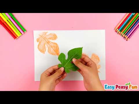 How to Make Leaf Rubbing Art