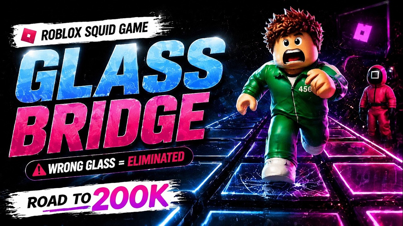 Risked Everything on the WRONG Glass 😭 (Roblox Squid Game) GO FOR 200K