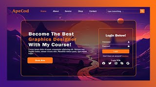 How to Create a Website With Login Page Using HTML and CSS