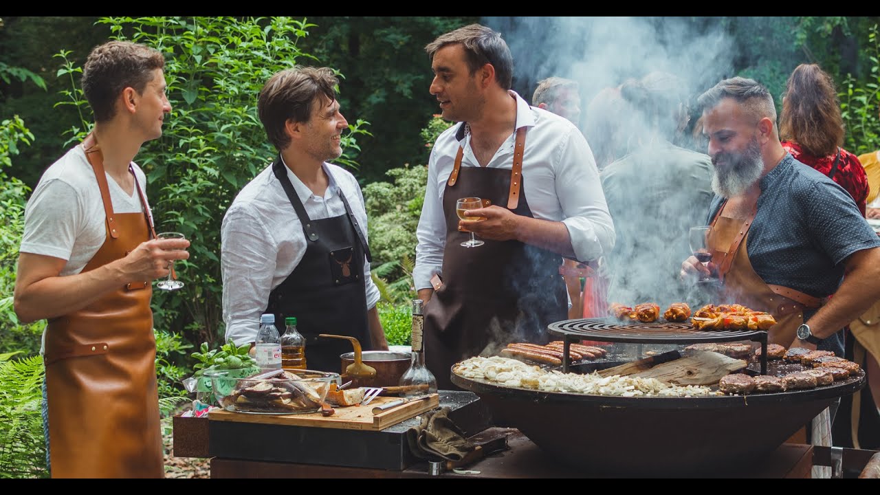 DelVache: durable leather aprons for barbecue