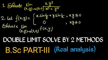 Double limit problems solve by two methods in hindi 🔥