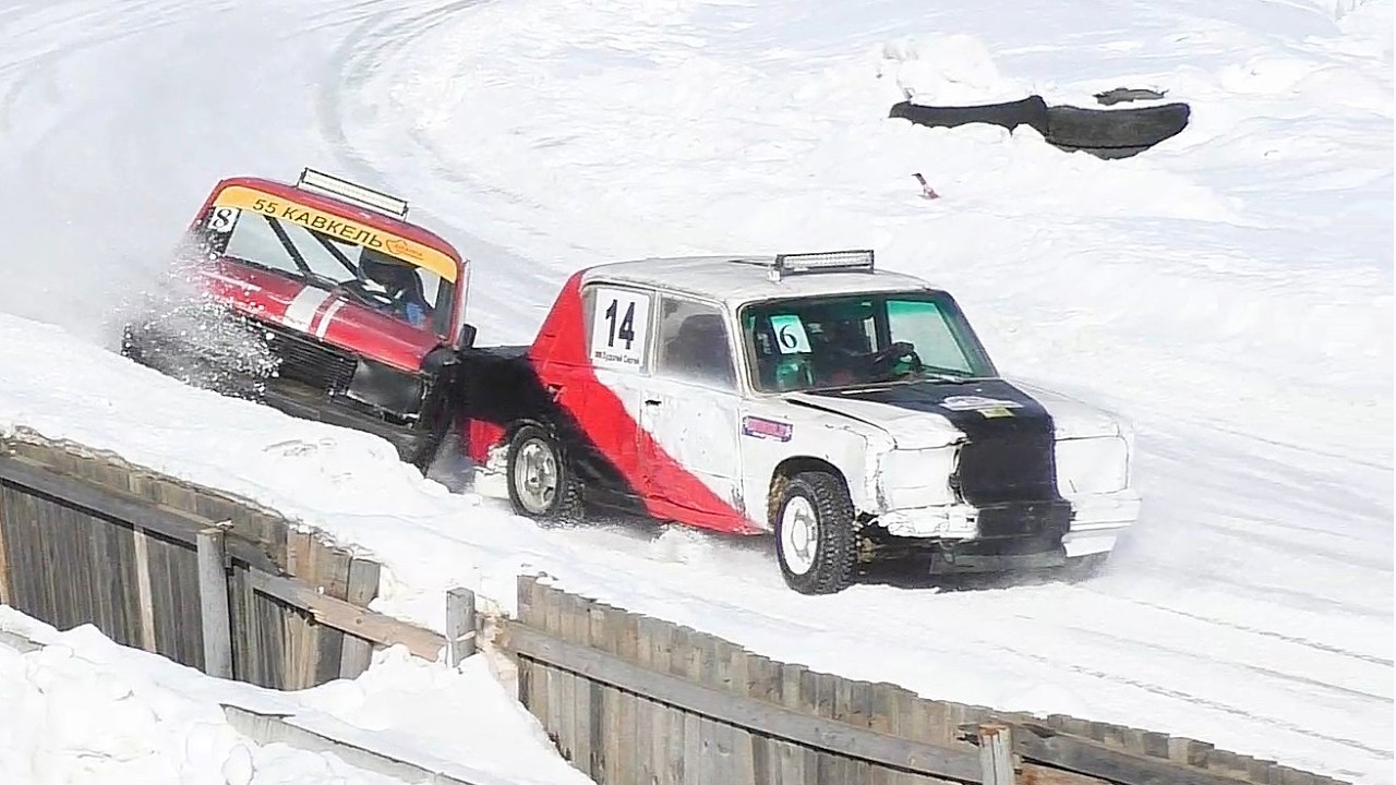 Трековые автогонки 2026. Финал, класс "Легенды СССР" / "Горячий лед 2026" (21.02.2026)