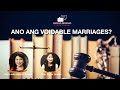 Ano ang Voidable marriages in the Philippines?
