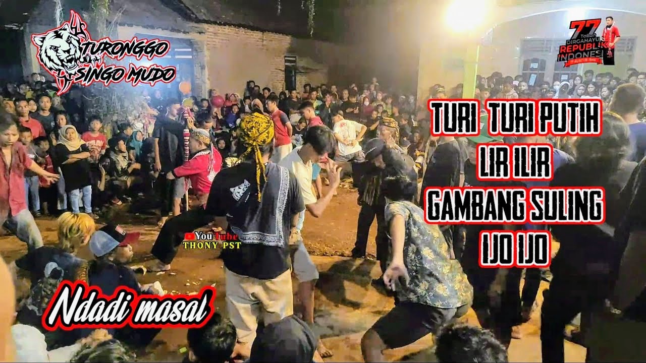 Turi-turi putih Ijo ijo 🔥Ndlosor masal ful kesurupan ❗Turonggo singo mudo #kesurupanmasal