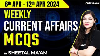 6th April - 12 April 2024 Weekly Current Affairs Mcqs | Weekly Current Affairs for Banking Exam 2024