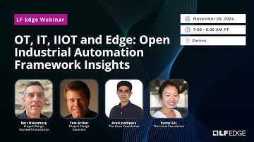 OT, IT, IIOT and Edge: Open Industrial Automation Framework Insights