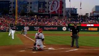 Michael Morse Beast Mode Home Run 8/16/2011 vs. Cincinnati Reds
