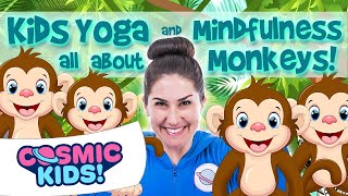 Kids Yoga and Mindfulness all about MONKEYS! 🐒🐵🐒🐵 screenshot 5