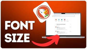 How to change font size on DuckDuckGo?