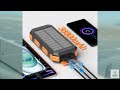 Review - Solar Charger Power Bank 38800mAh, PD 22.5W USB-C Fast Charging Portable Charger