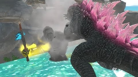 Evolved Godzilla VS Beast glove Kong (Animal revolt battle simulator)