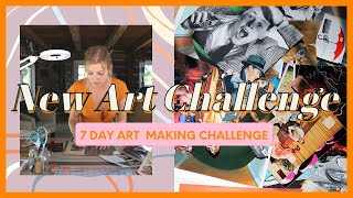 A Week Long Art Challenge: How Many Artworks Can I Make in a Week? | Art Challenges for Art Block