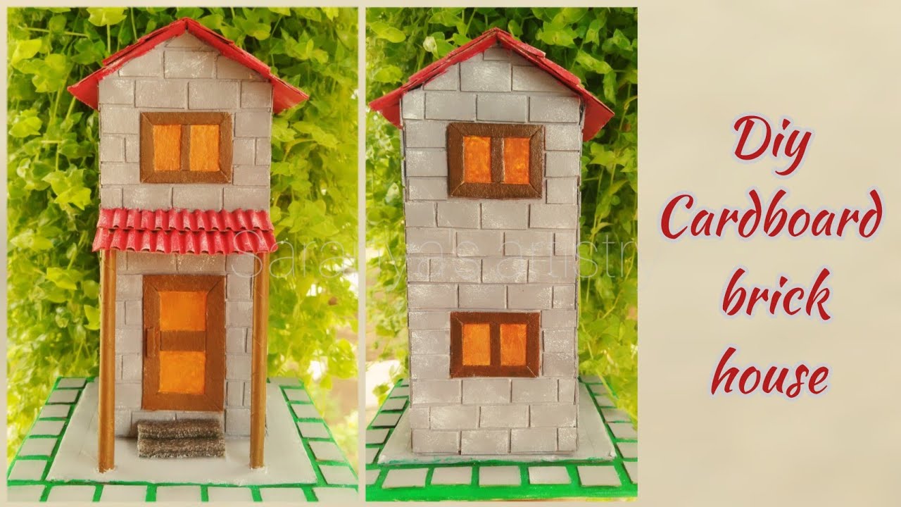 Cardboard House diy Cardboard House Brick House Cardboard Reuse Idea cardboard-house-diy-cardboard-house-brick-house-cardboard-reuse-idea