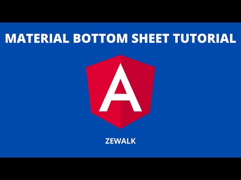 Angular Material Bottom Sheet Tutorial | Angular Material 12