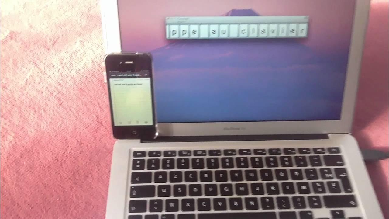 Utilisation Clavier Mac Avec iPhone www.iphon.fr YouTube