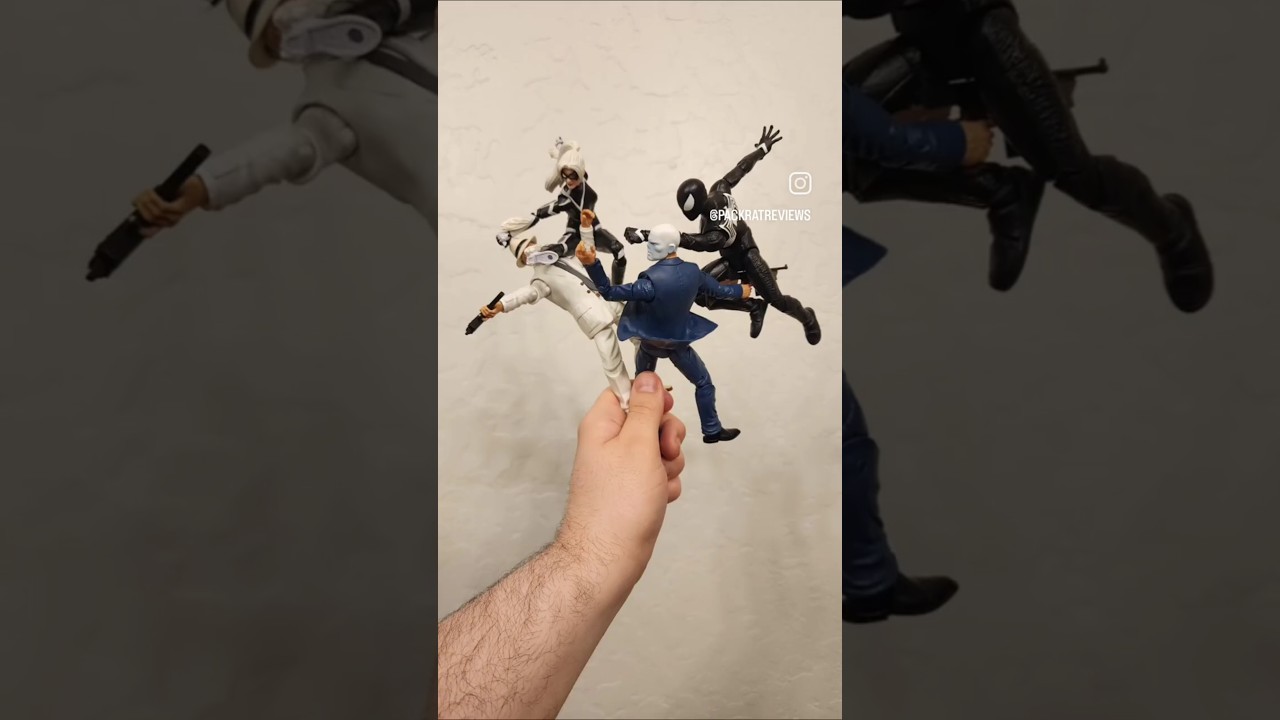 Marvel legends GamerVerse Black Suit Spiderman & Blackcat