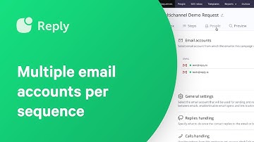 Use multiple email accounts per sequence in Reply: Save time