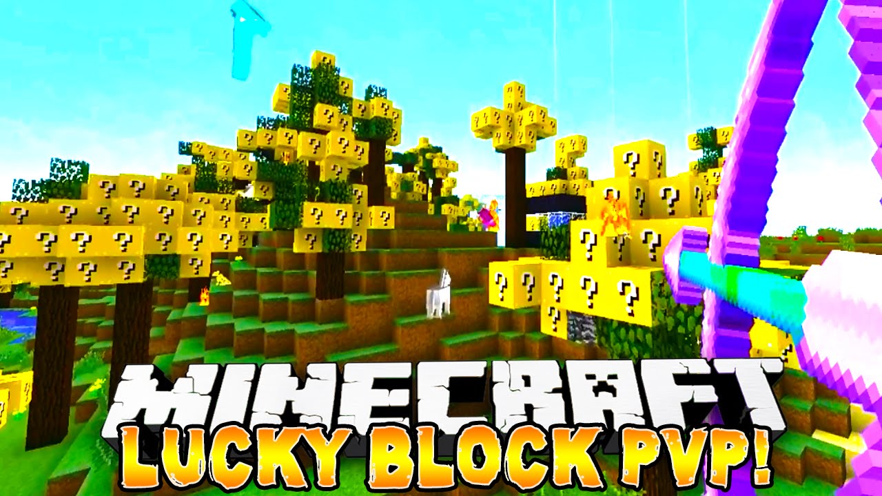 Minecraft - EVIL LUCKY BLOCK FOREST PVP! - w/ THE PACK! - YouTube