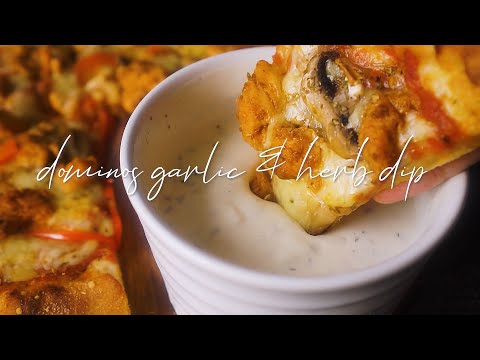 [ASMR] Domino&#39;s Garlic and Herb Dip at HOME Recipe by Hungry for Goodies