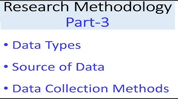 Chapter-3 | Research Methodology | Data Types | Data Sources | Data Collection Methods | Example