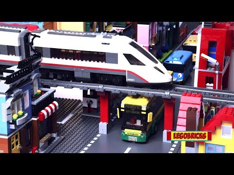 LEGO Bus Rescue Story with Train 60154 | ST028 | Brick film | LEGO stop motion | Legobricks