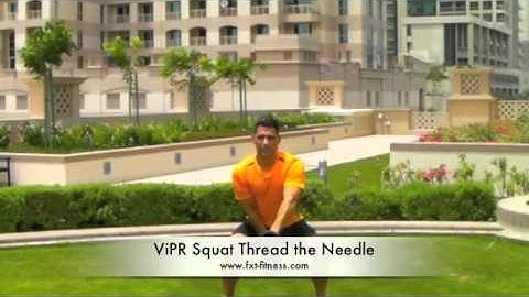 ViPR Squat Thread the Needle