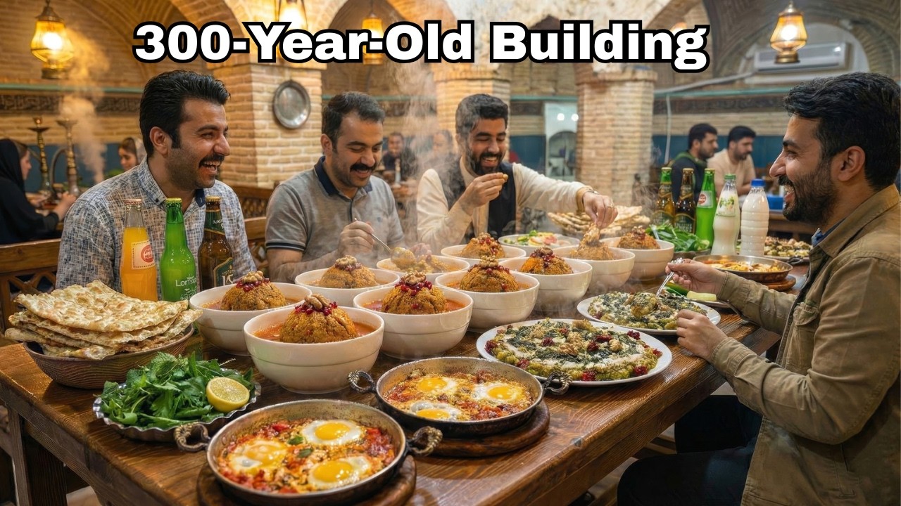 «Лучшая еда на Гранд-базаре Ирана | Легендарные блюда в здании, которому 300 лет»