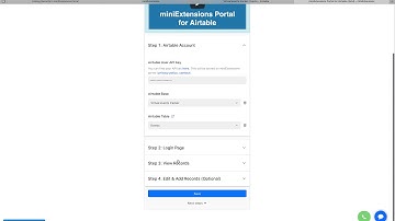 Linking Records in miniExtensions Portal
