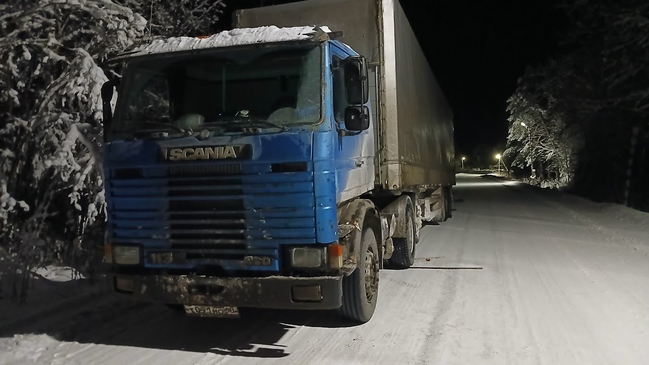 Scania 113 Рейс на Мурманск. 