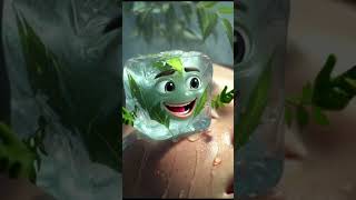 “मैं नीम हूँ… चेहरे को साफ और शांत करती हूँ! 🌿❄️In#NeemIceCube #GlowingSkin #diyshorts #DIYSkincare