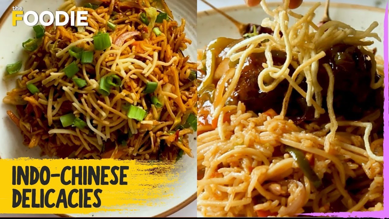 Indo-Chinese Delicacies | Chinese Bhel | Triple Schezwan Rice | The ...