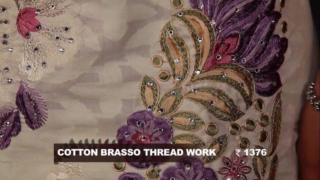 thread work dresses