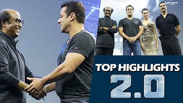 2.0 First Look Launch - TOP HIGHLIGHTS - Rajnikanth, Akshay Kumar, Salman Khan
