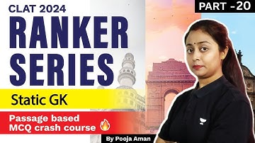 CLAT 2024 - Ranker Series | Static GK- Part 20 | CLAT 2024 | Unacademy CLAT #clat #clat2024