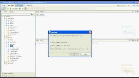 Demo of outerjoin Webi