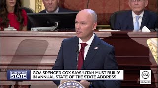 Gov. Cox says 'Utah must build' in state of the state address