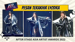Pesan Terakhir Lyodra-After Stage Asia Artist Awards 2022 i  Japan