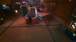 Cyberpunk 2077 blue star location at Silk Road West in Japantown, Westbrook where everyone behaves