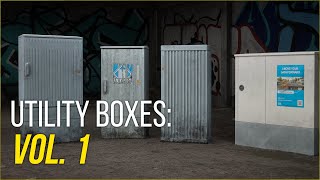 Utility Boxes Vol. 1 - (Electrical Distribution Boxes) for Unreal Engine #ue5