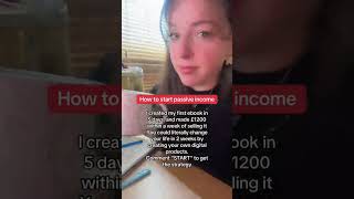 How to start passive income! If you want the full step by step strategy, comment “BUNDLE”