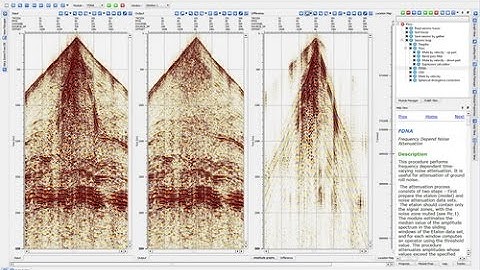 Frequency Dependent noise attenuation (FDNA) - Geomage g-Platform