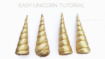 DIY Unicorn Horn Easy Tutorial