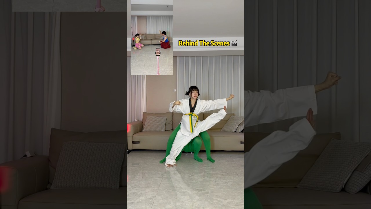 Have you seen the ‘KungFu skills’ result yet?🥰#behindthescenes #couple #funny #tutorial