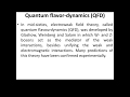 Quantum chromodynamics quantum flavordynamics  and grand unified theory