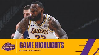 HIGHLIGHTS | LeBron James (22 pts, 10 reb, 9 ast) at Denver Nuggets