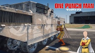 How hard can Saitama (One Punch Man) SLAP - Testing Saitama strength GTA V screenshot 5