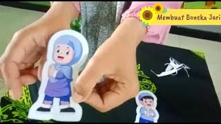TUTORIAL Membuat Boneka Jari Muslim & Muslimah || KB & TK AIsyiyah Nyai Ahmad Dahlan Full Day