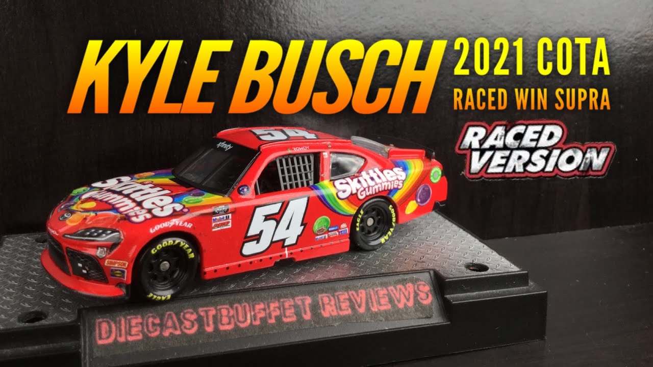 2021 KYLE BUSCH SKITTLES GUMMIES COTA RACED WIN SUPRA