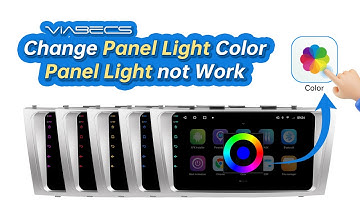 How to Learn & Change Android Radio Panel Button Light Colors | ViaBecs TS10S Car Radio