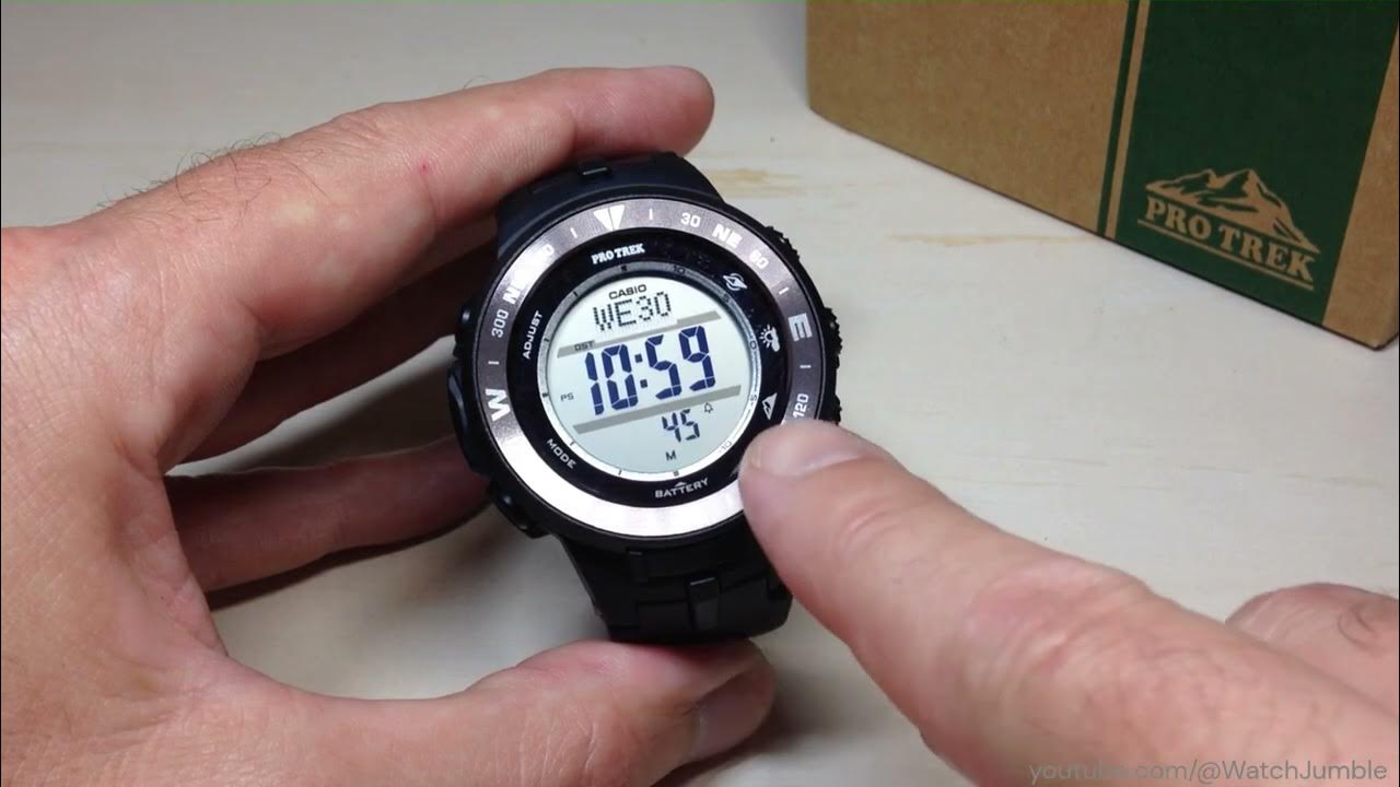 Casio Pro Trek (PRG330) Listen to the Hourly Chime YouTube